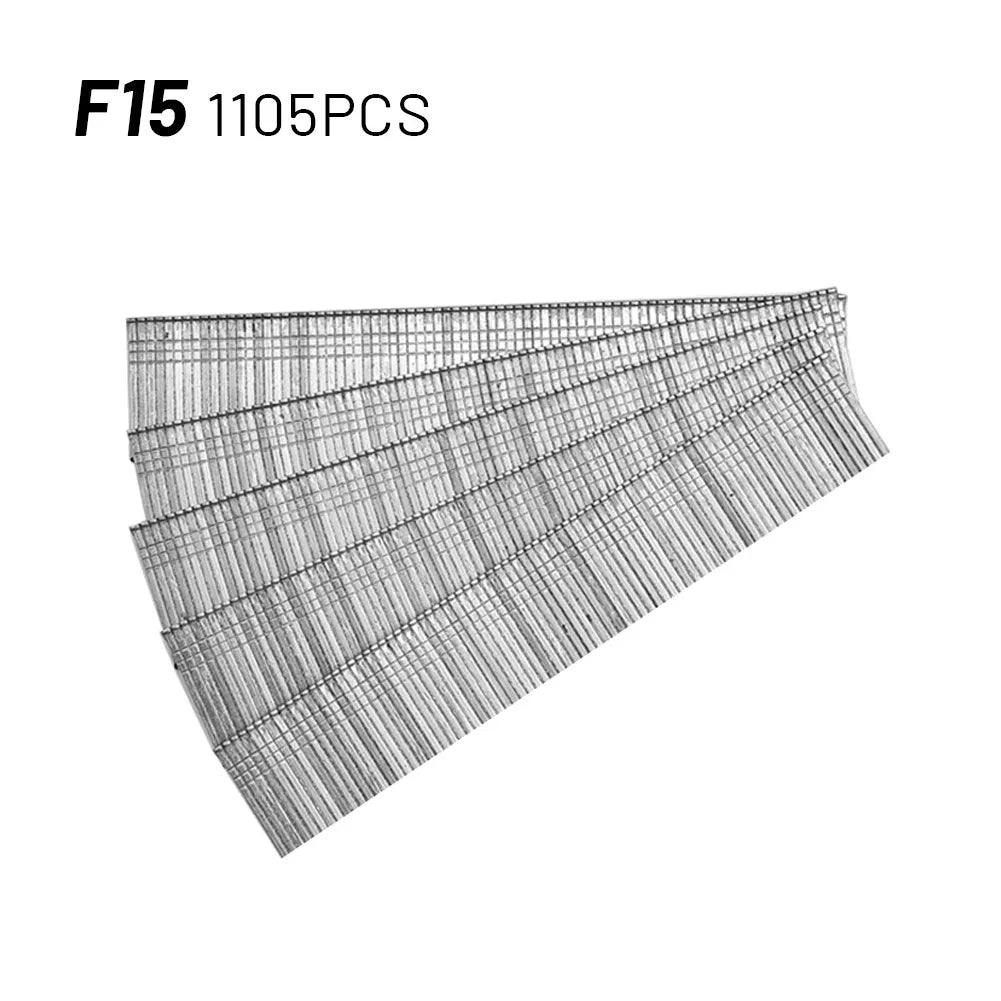 1105pcsFF10/F15/F20/F30 Nail Gun Straight Brad Nails Stainless Steel Stapler Nailer Staple For Furniture DIY Woodworking Tools