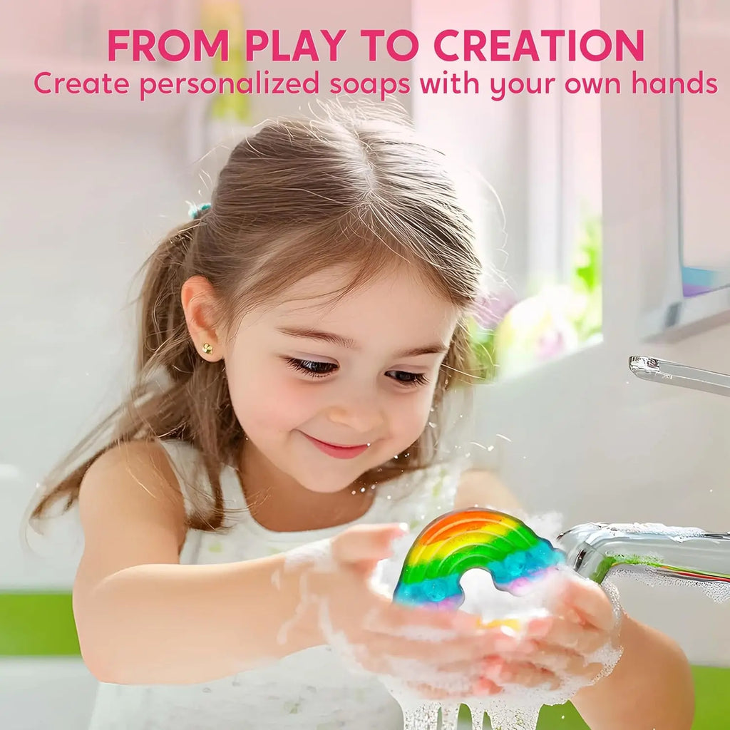 JOYFY Unicorn Soap Making Kit, Girl's Crafts, DIY Project for Kids, STEM Activity, Teenage Gifts