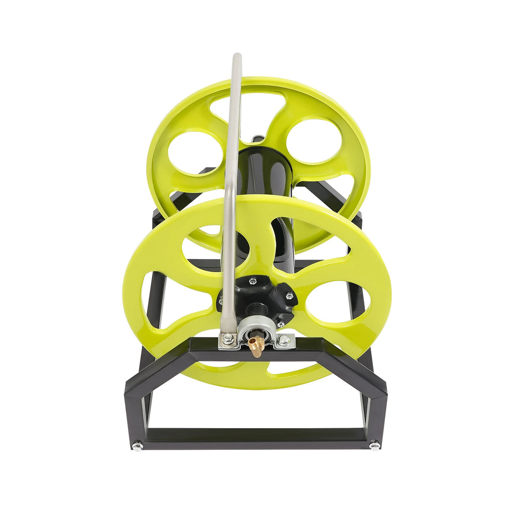Garden Hose Reel, Heavy Duty Wall Mounted Water Hose Reel,Hose Reels for Hold Up To 328.1 Feet of Standard 0.55-inch Garden Hose