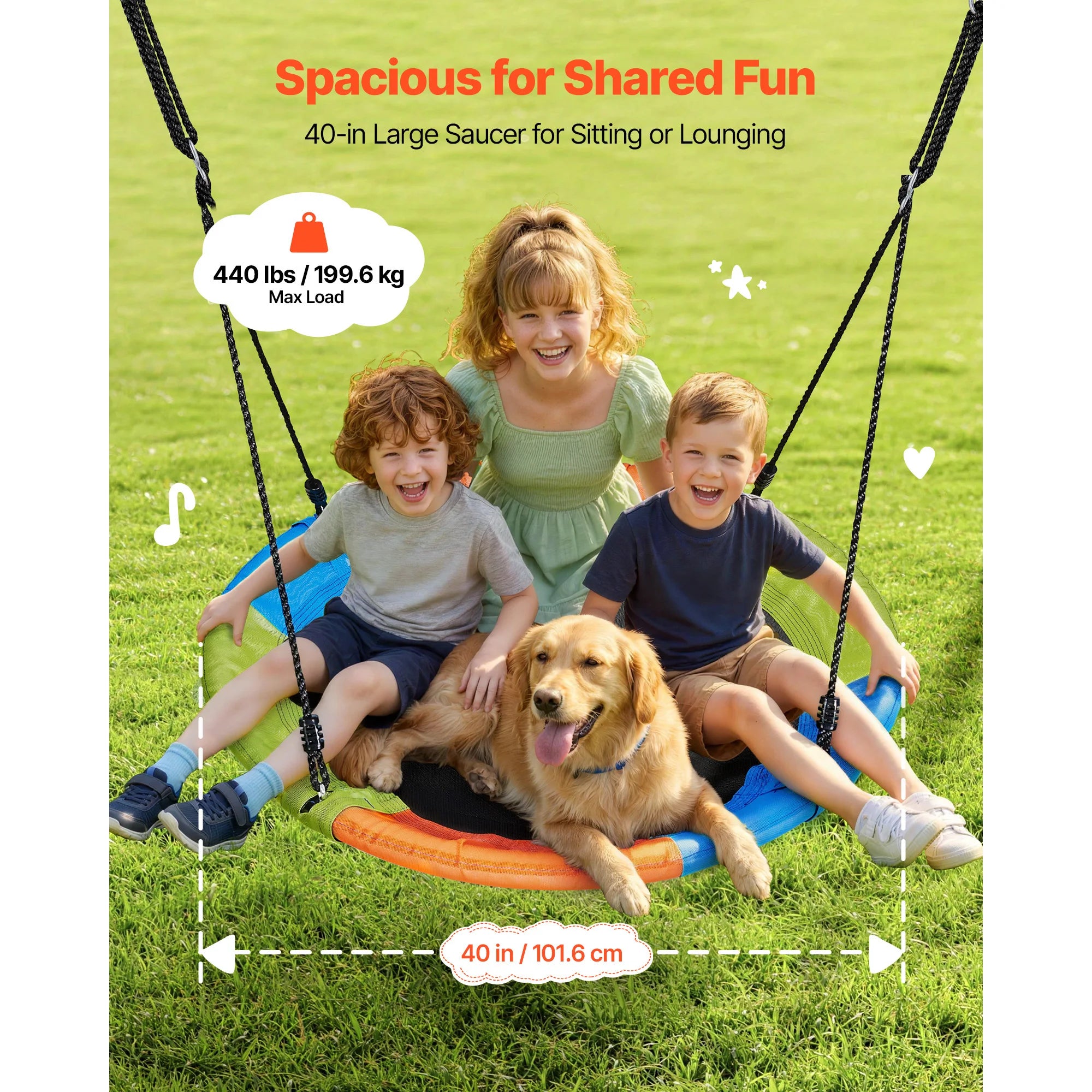 SucceBuy Swing Set for Backyard 32/40/60x32"Heavy Duty A-Frame Metal Stand 440lbs Reinforced with Spiral Ground Anchors for Kids
