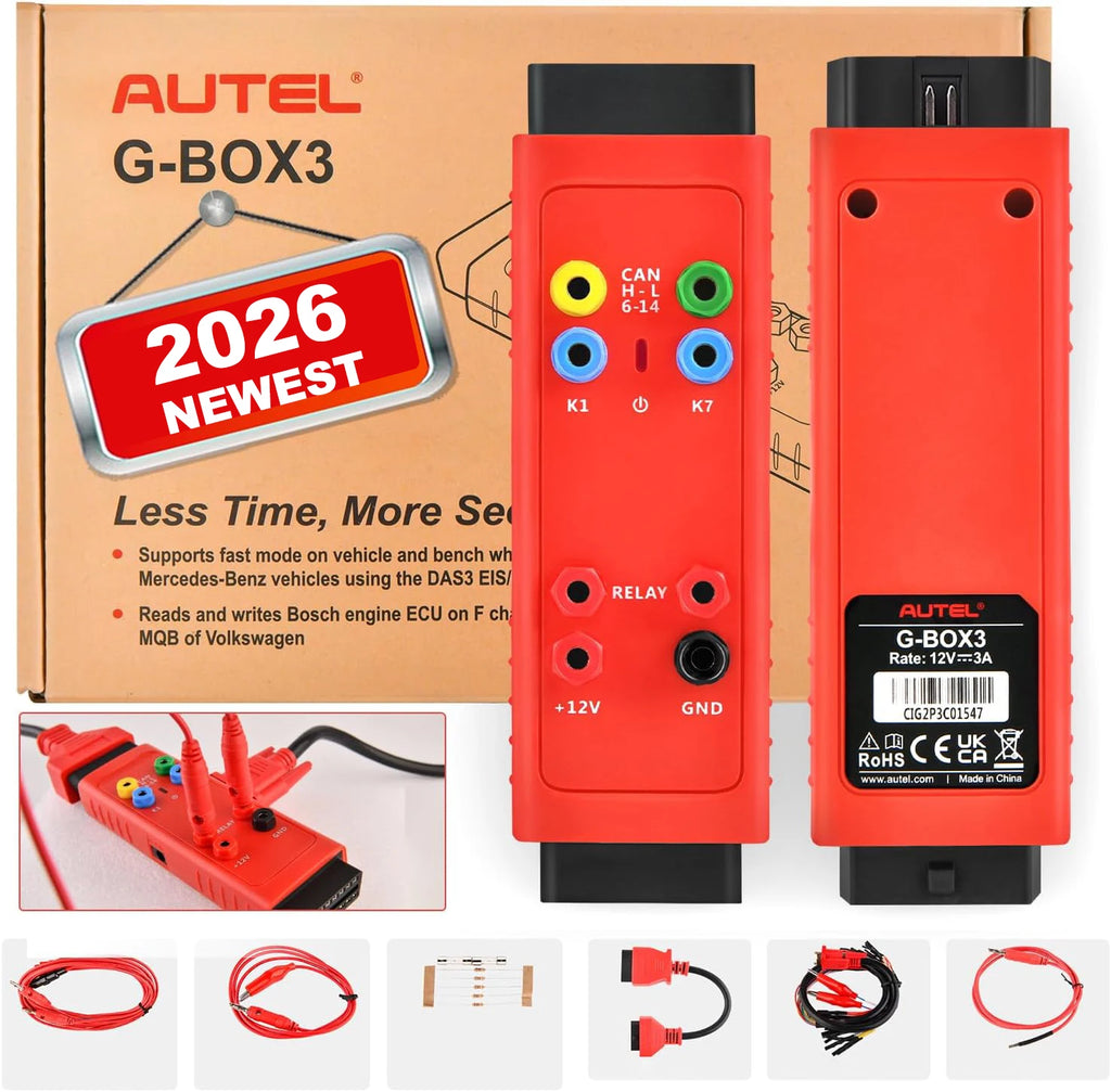 Autel Auto Key Programming Adapter Tool Autel G-BOX3 Accessory Tool Upgraded of Gbox2 Key Programming Adapter for Mercedes-Benz for BMW Writing Boot Mode Bench Method