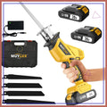 20V Cordless Reciprocating Saw, 2 Battery, Variable Speed, Tool-Free Blade Change