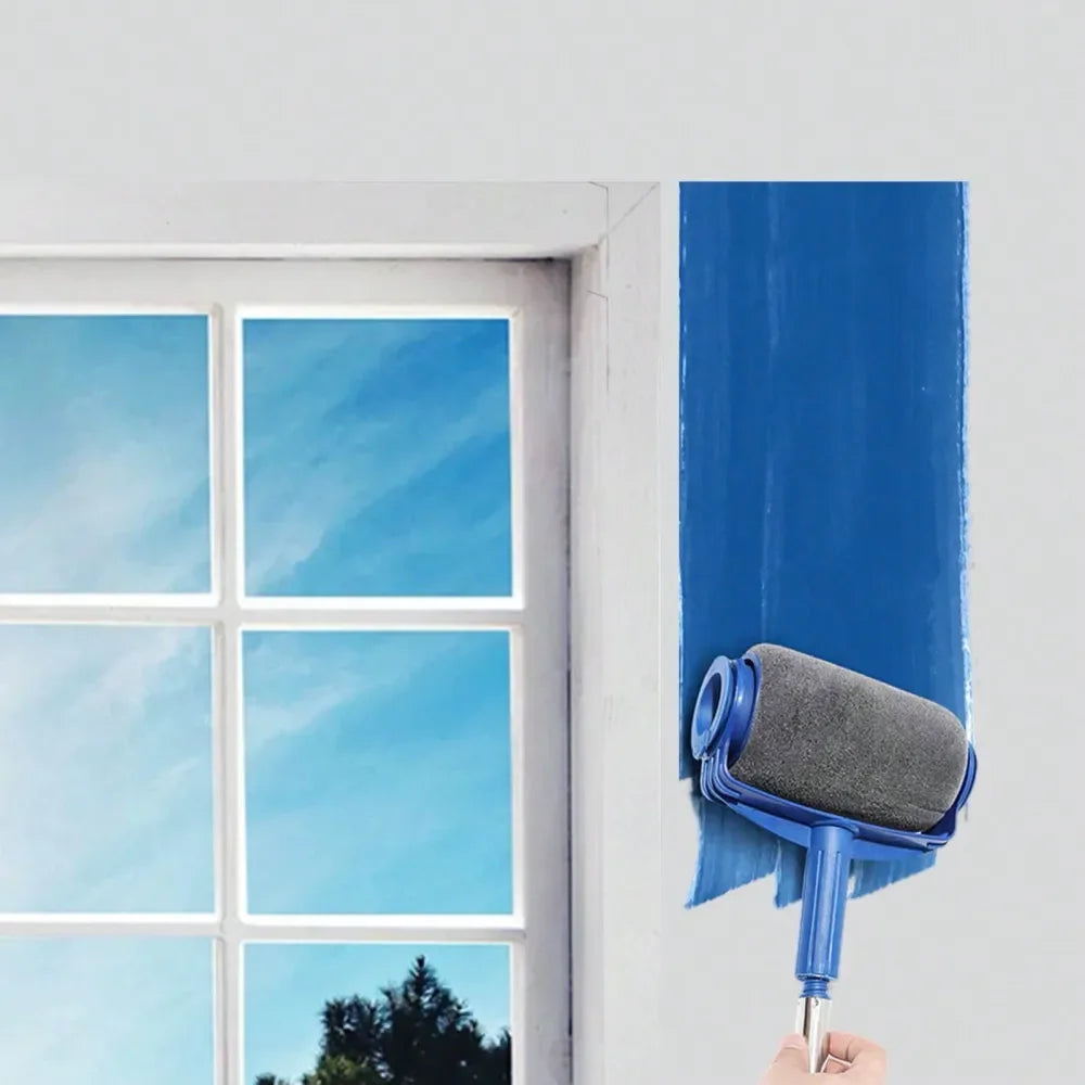 Sponge Paint Roller Brush Set Household Paintbrushes For Wall Ceiling,Refillable Paint Roller, DIY Home Wall Decoration Runner