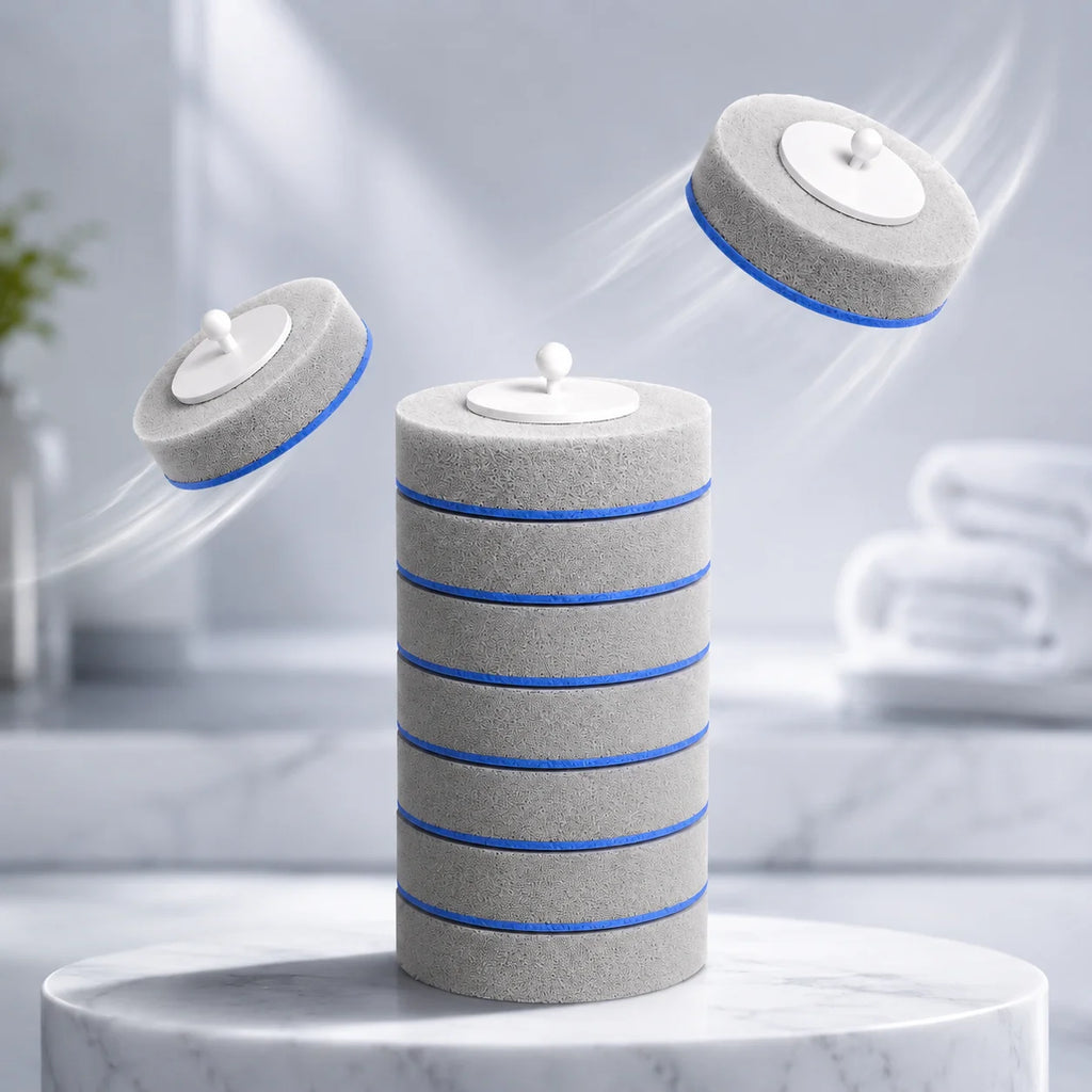 Joybos Grey Disposable Toilet Brush Replacement Heads Disposable Refill Brush Head For Bathroom Toilet‑Cleaning