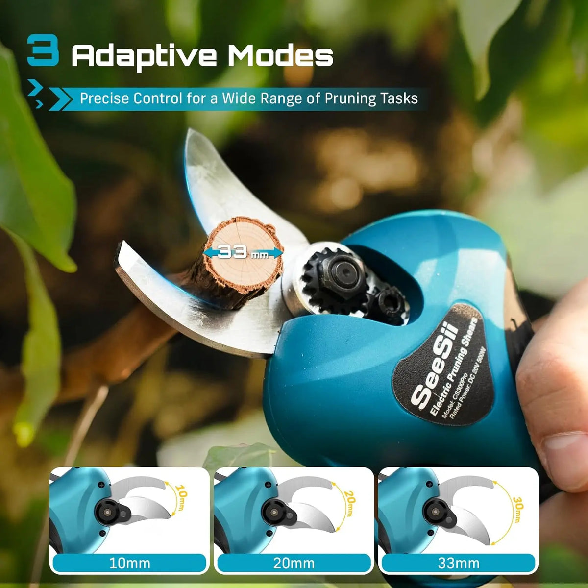 SEESII 6" Brushless Electric Saw&33mm Pruning Shears Cordless Combo for Wood Cutting/Branch Trimming Gardening Tools for Makita Pin