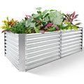 8' × 4' × 2' Galvanized Raised Garden Bed Kit, Planter Raised Garden Boxes Outdoor, Large Metal Raised Garden Beds for Vegetables.