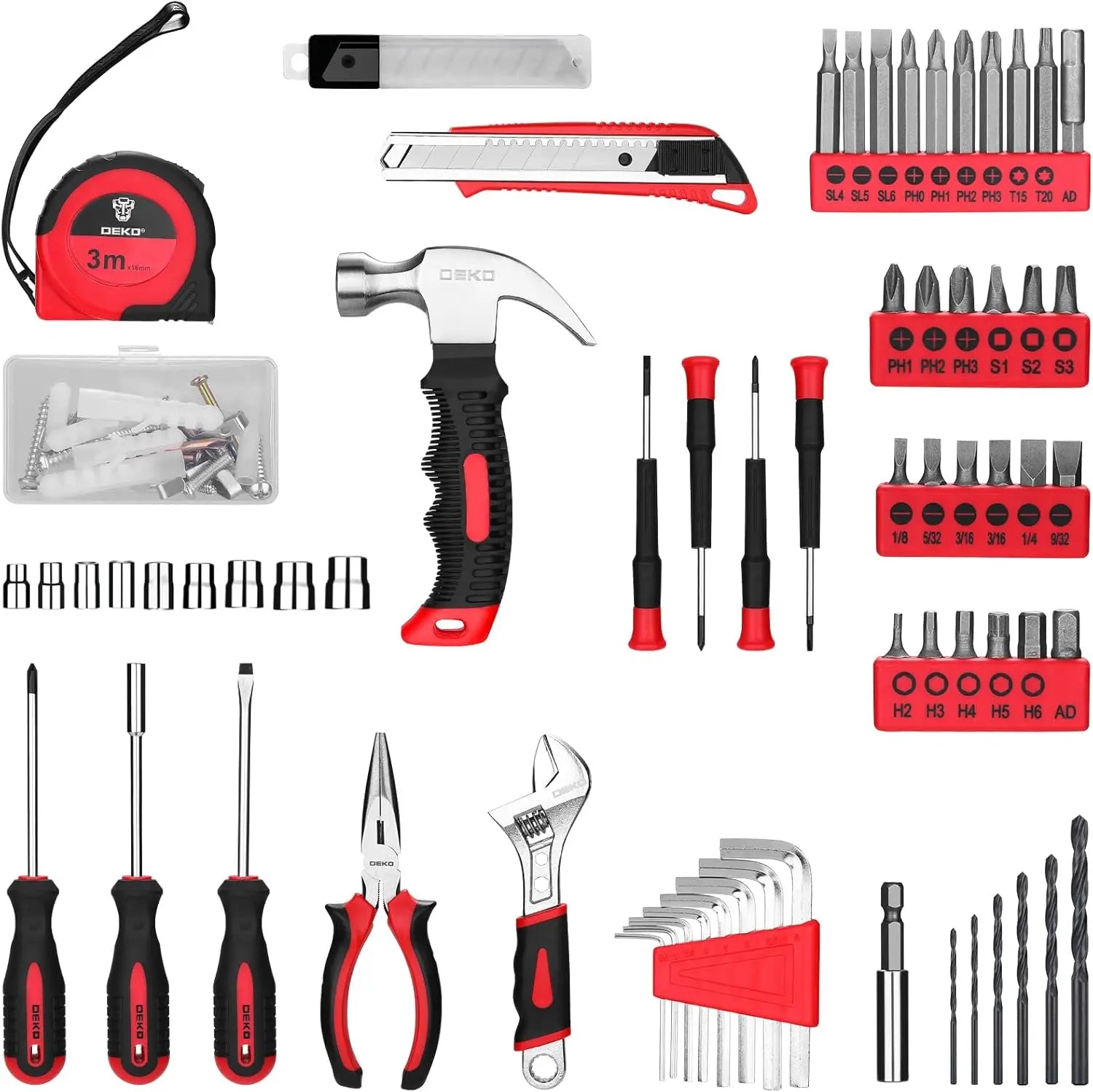 126 Tool Set, 8 Volt Drill, For DIY