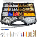 VXXM 591PCS All-in-One Wall Anchors and Screws Kit, No Pre-Drilling Self Drilling & Butterfly Anchors with Hooks & Drill Bits, Heavy 
Duty Hanging Hardware for Home DIY Projects