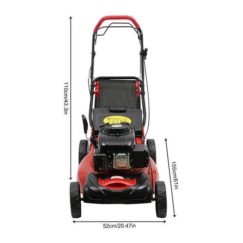 20.5" 140cc Gas Lawn Mower – High Wheel, FWD, 1.6L, 8 Gears, 4 Stroke, NEW
