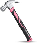 16 oz Claw Hammer with Fiberglass Handle, Forged Steel Head for All-Purpose Use