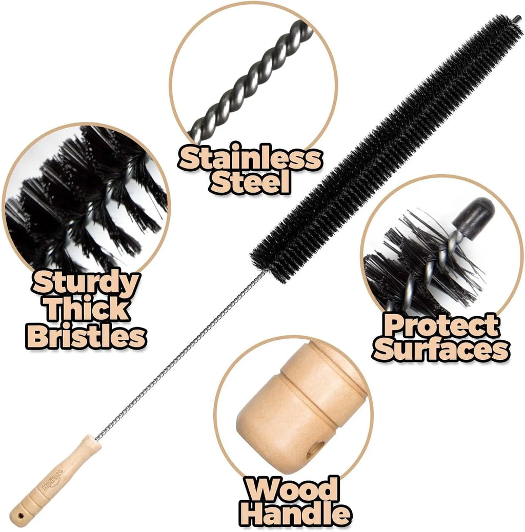 Dryer Vent Cleaner Kit – Flexible Lint Brush for Household Cleaning, Long Refrigerator Coil Brush, Dust & Pet Hair Remover (1-Pack)