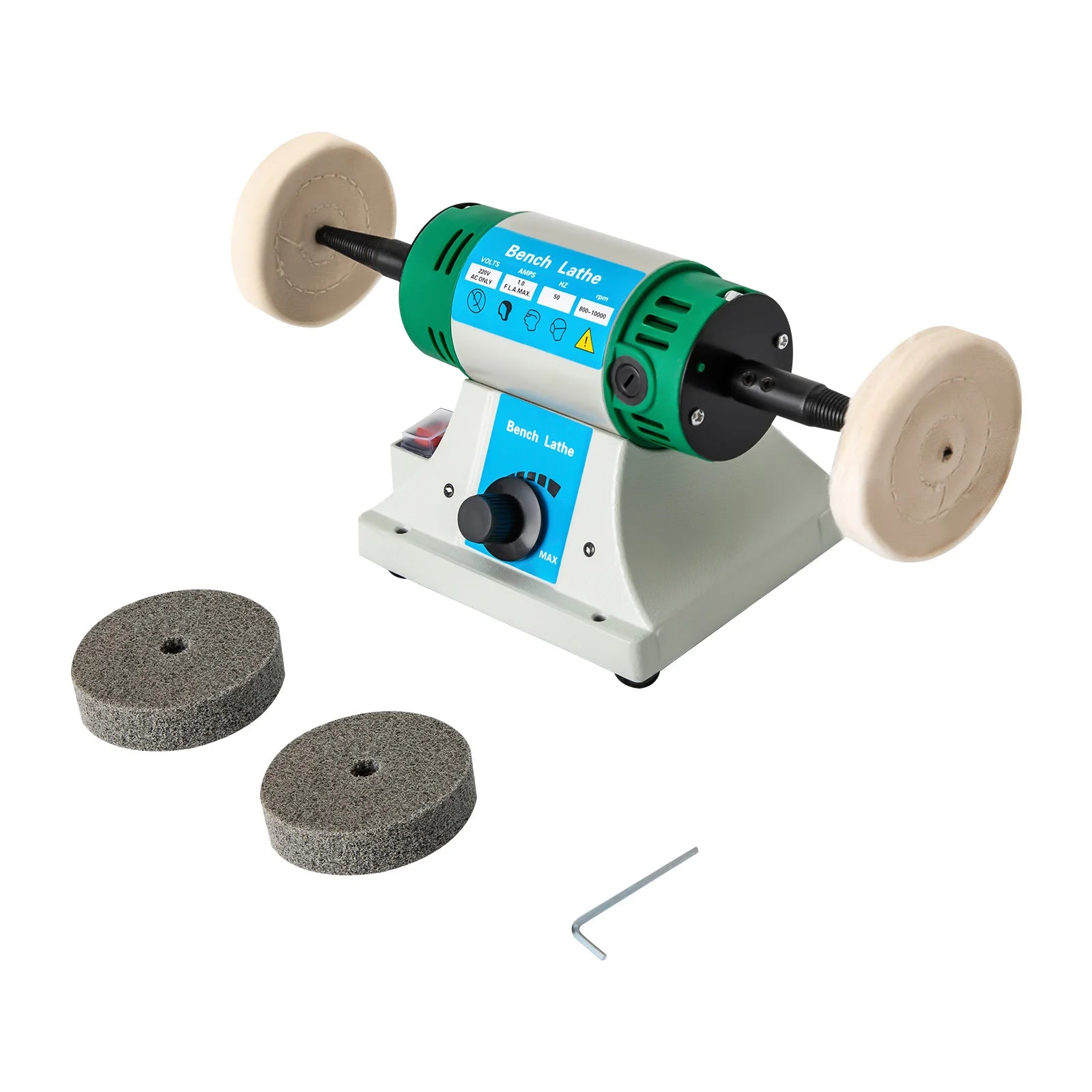 800W Jewelry Polisher Adjustable Variable Speed Polishing & Buffing Machine US Standard/EU Standard