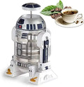 32 Oz French Press Coffee Maker, 304 Stainless Steel, Insulated, for Rich Coffee & Tea, White