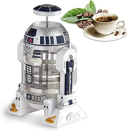 32 Oz French Press Coffee Maker, 304 Stainless Steel, Insulated, for Rich Coffee & Tea, White