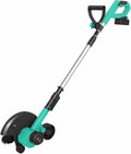 Tacleekii Cordless Lawn Edger with 9 Inch Steel Blade 20V Brushless Motor Electric Yard Edger 3 Cutting Depths, Adjustable Handle, Dual Guide Wheels for Garden, Sidewalks, Driveways Landscaping
