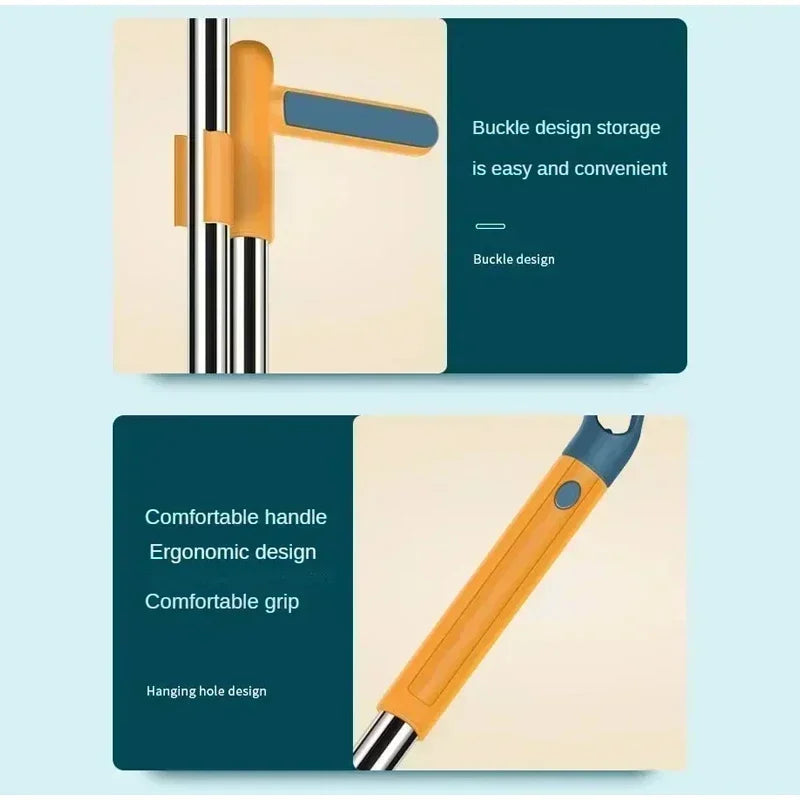 Household Broom & Dustpan set Individual sweep broom Foldable Dustpan With Comb Teeth for Cleaning Broom