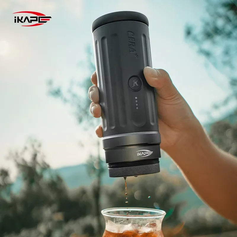 IKAPE Kapo K2 Portable Coffee Machine/Bluetooth connection/Timer Function,51/58mm Espresso Bottomless Portafilter,Camping/Home