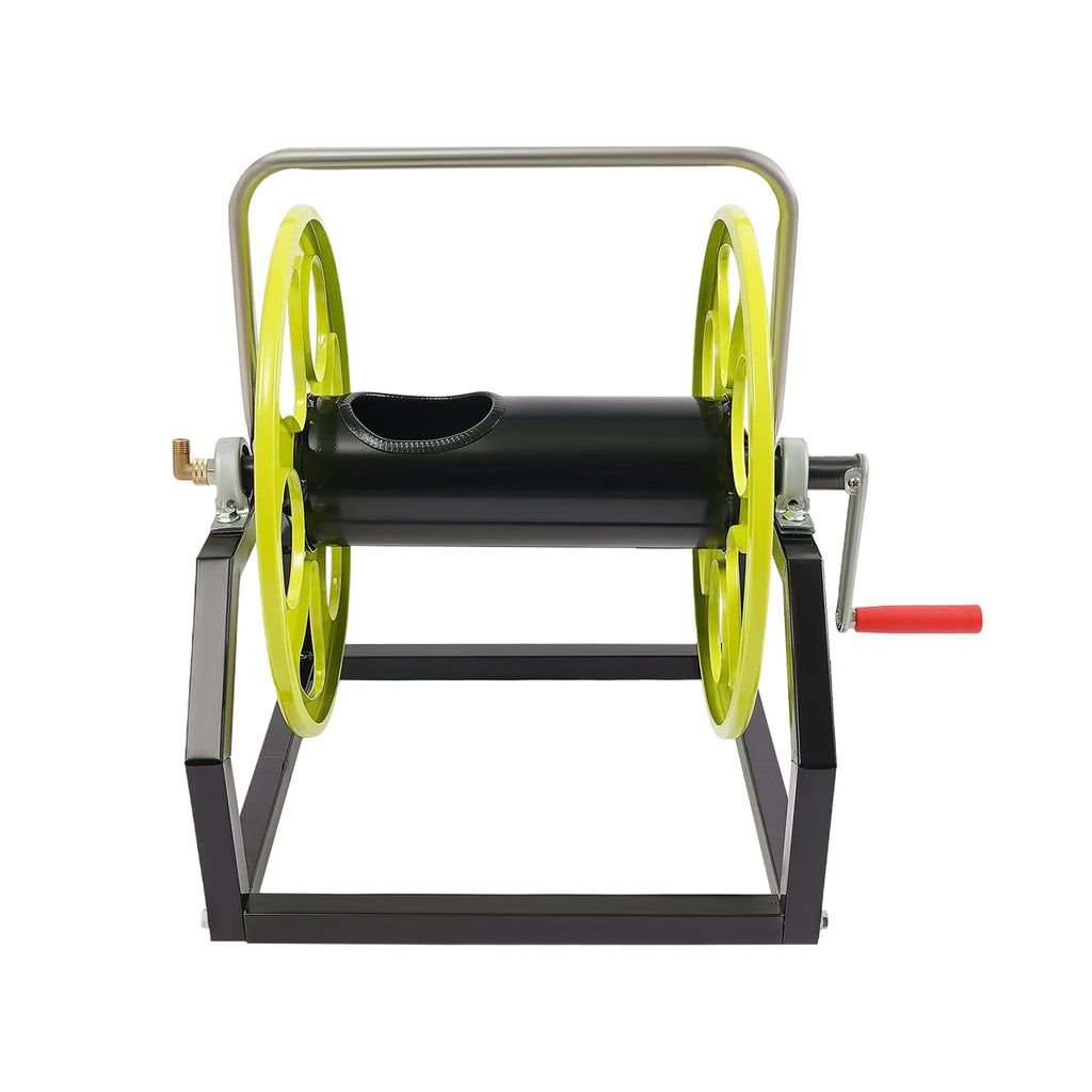 Garden Hose Reel, Heavy Duty Wall Mounted Water Hose Reel,Hose Reels for Hold Up To 328.1 Feet of Standard 0.55-inch Garden Hose