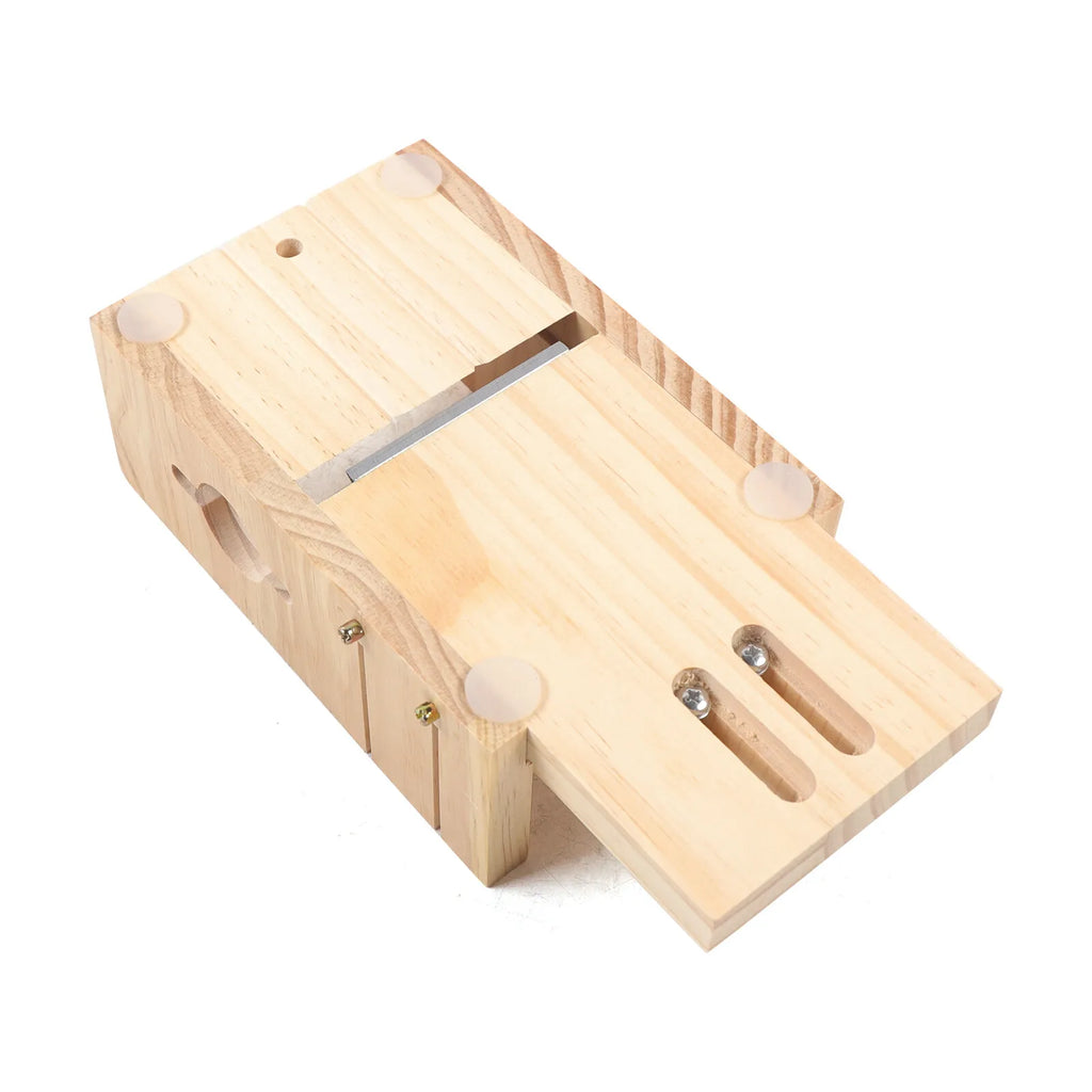 Pro Soap Making Kit, For Handmade Candles & Cakes, Adjustable Wooden Cutter, Slicer, Mold, Tools