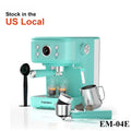 Empstorm Household Electric Semi-automatic Espresso Machine Brewing System Milk Frother Stainless Steel 20 Bar Pump Type Temperature Control Device for Hotels,with Top Cup Warmer & Washable Drip Tray,sturdy Build,ideal Gift f