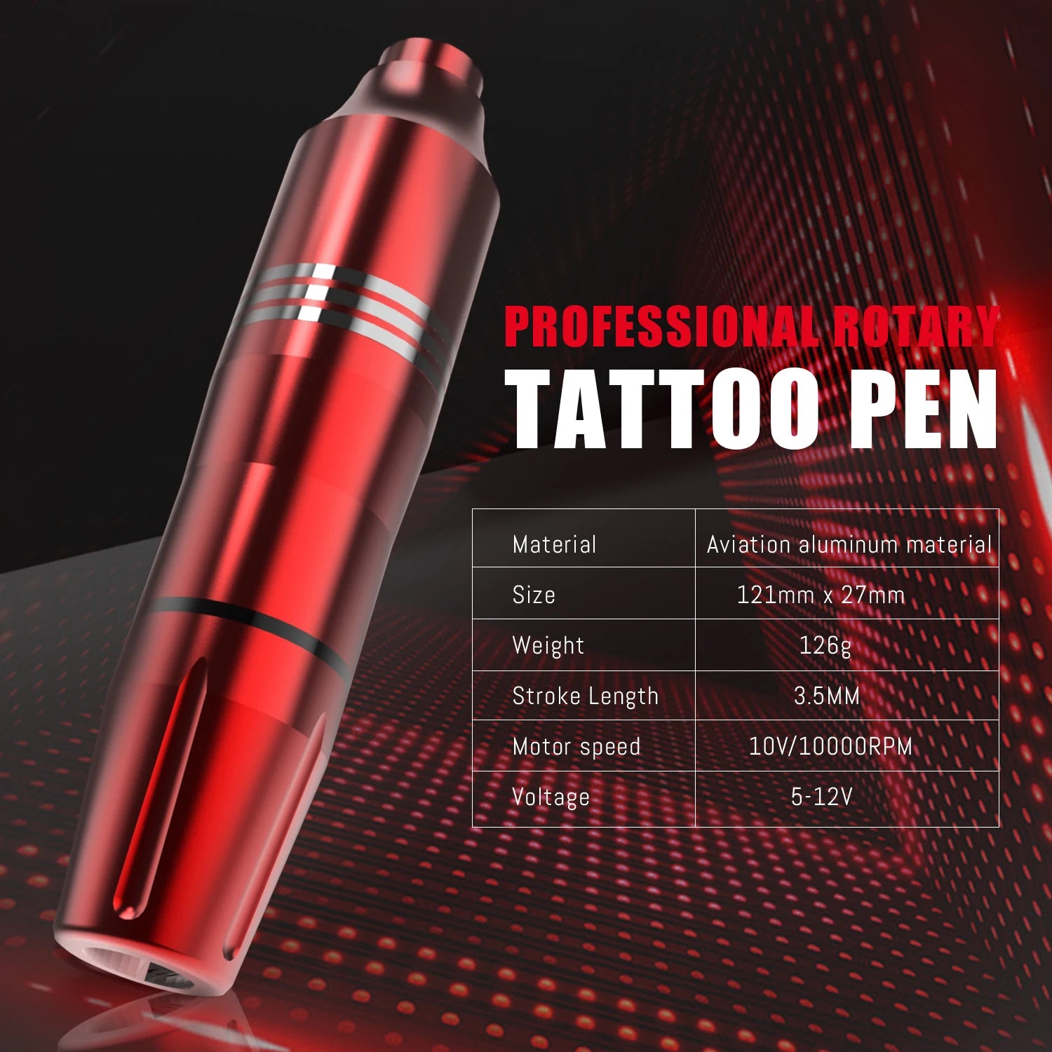 New 55 Pcs Tattoo Gun Kit Rotary  Complete Tattoo Kit with Power Supply  Mix 10 Piece Cartridge Needle for Beginners and Artists