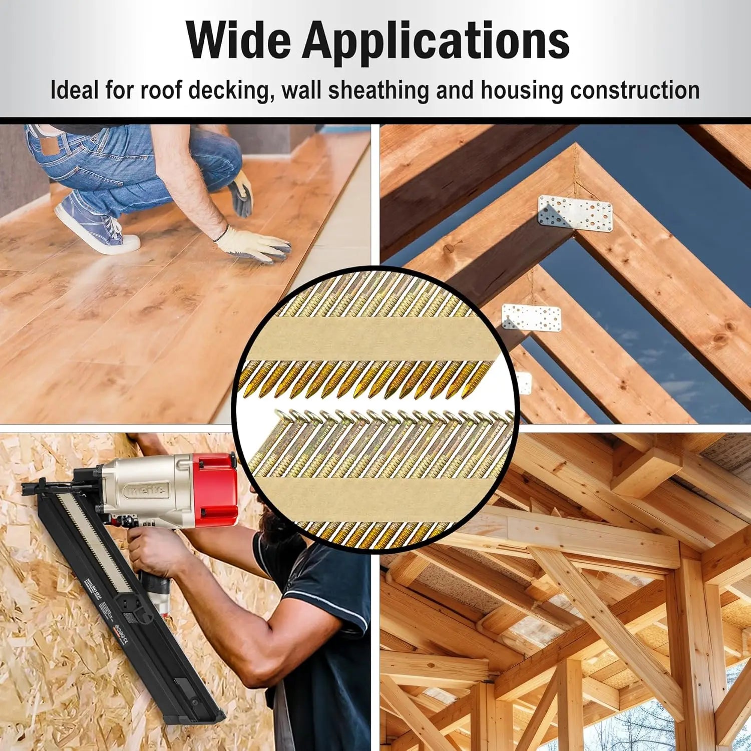 30 Degree Framing Nails, 2-3/8", 1,000PCS