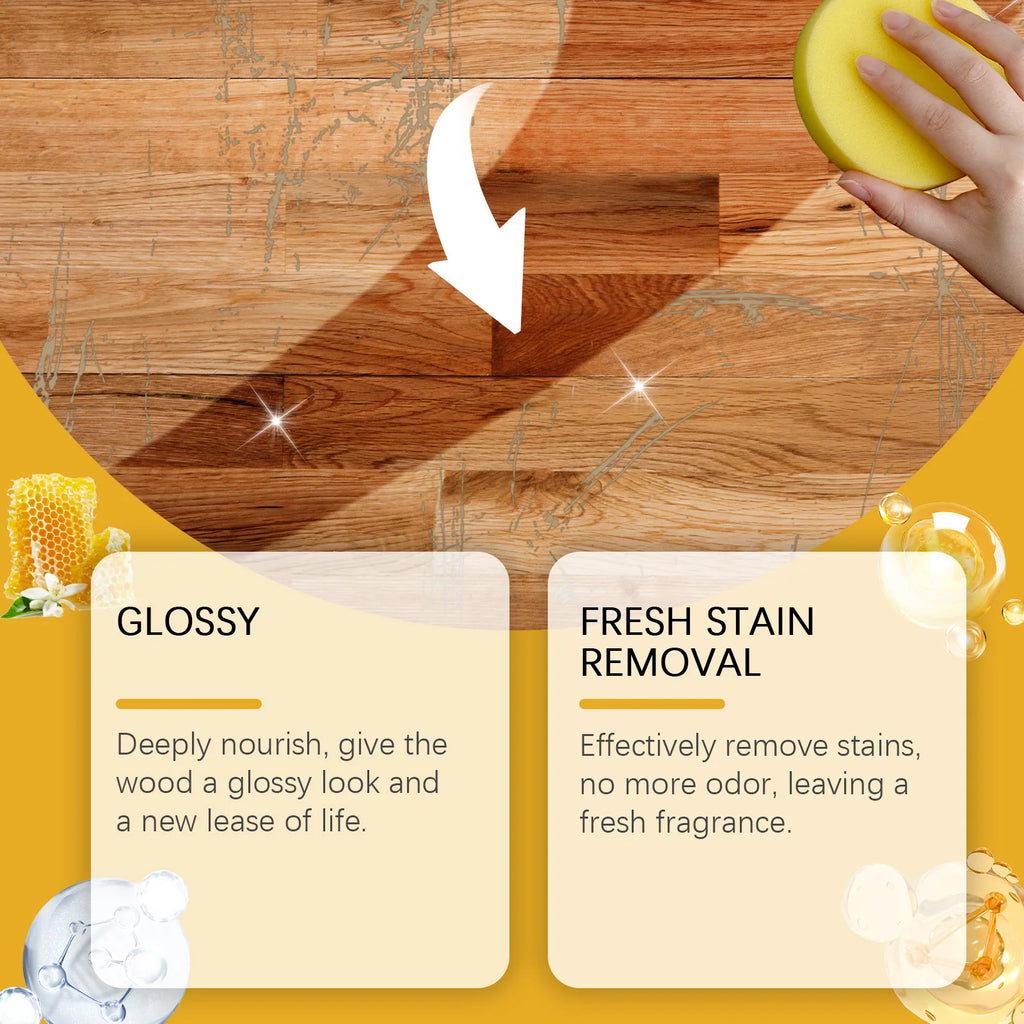 Wood Care Beeswax Spray, Waterproof Multipurpose Wear Resistant, Wood Floors, Chairs, Cabinets, Furniture