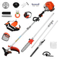Multifunctional 5 In 1 Lawn Mower, 2-Stroke Gas Weed Trimmer, Cordless Hedge Trimmer, Telescopic Chainsaw Hedge Pruner Weeder