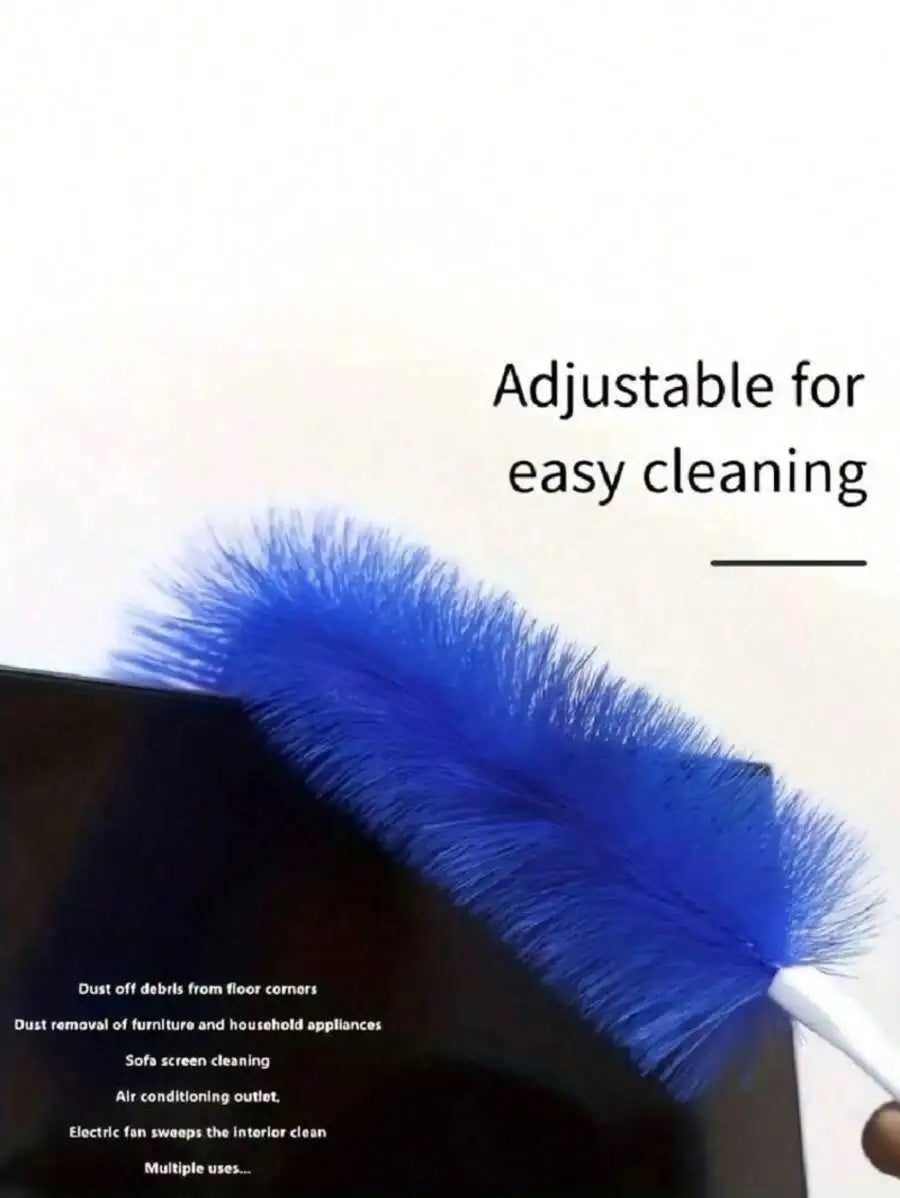 Bendable Duster, Spider Web Brush, Fan Cleaning Brush - Ultra-Fine Fiber Brush Head, Washable - Suitable For Fans