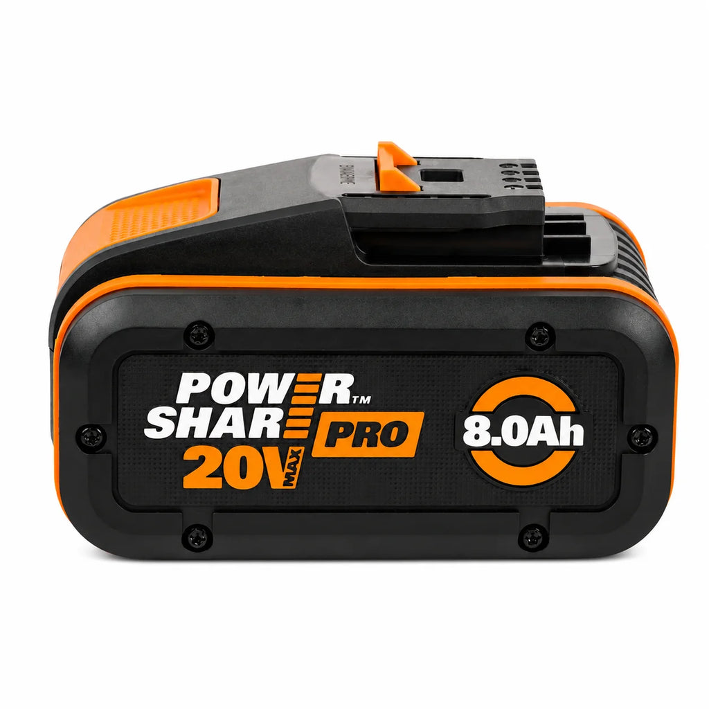 100% Original Worx 20V 8.0Ah Lithium Battery, Rechargeable WA3553 WA3551 WA3553.1 WA3570 for All WORX Electric and Garden Tools