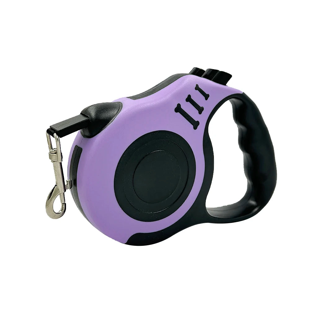 3m/5m Dog Leash for Small Dogs/Cats, Automatic/Retractable/Durable Nylon Lead, Puppy Outdoor/Travel/Walking/Hiking Traction Lead