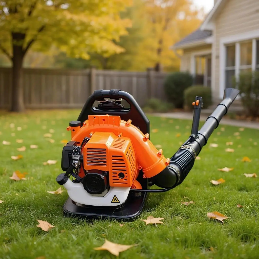 Gas-Powered Backpack Leaf Blower, High-Performance 2-Stroke Engine, Powerful Gas Leaf Blower with Adjustable, Customized