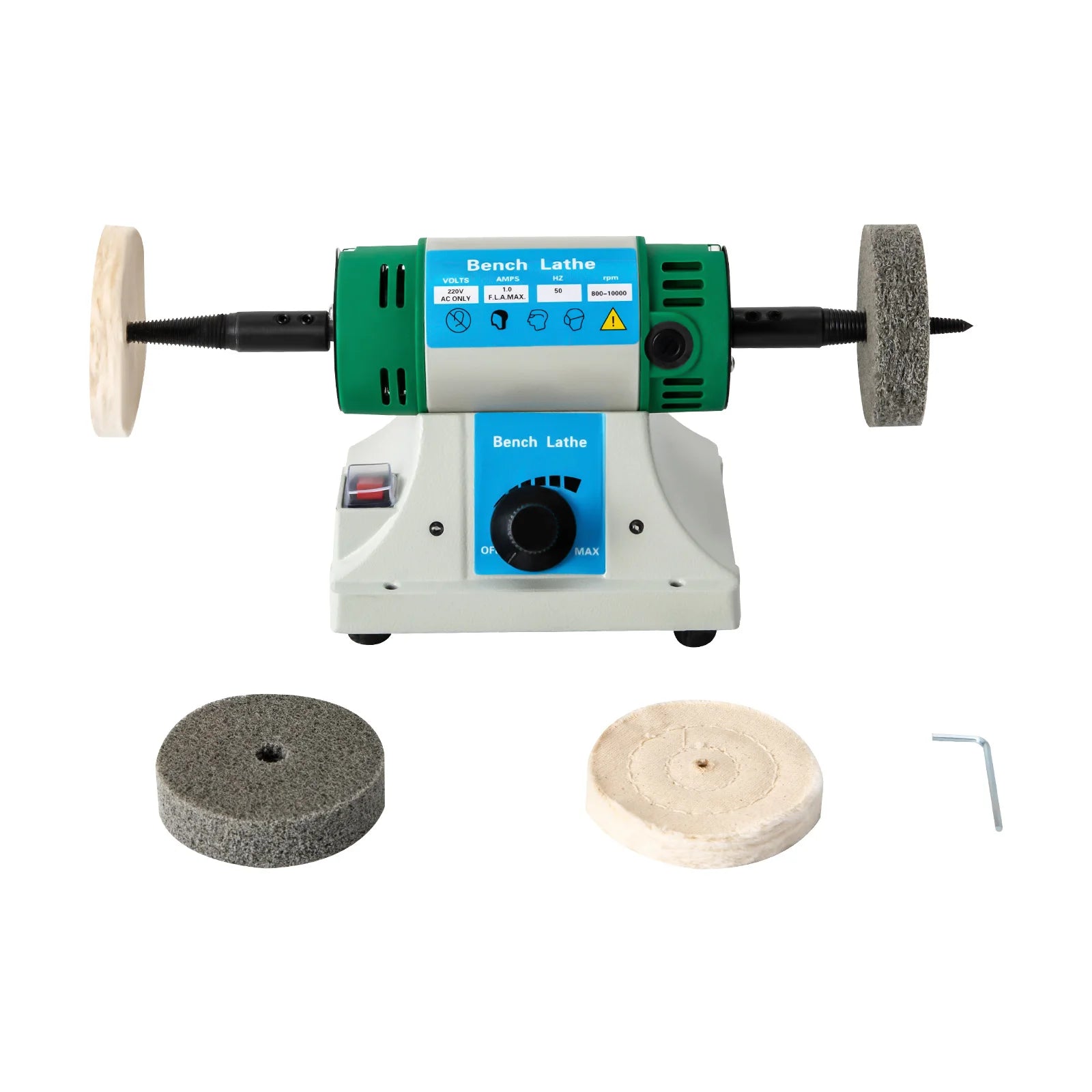 800W Jewelry Polisher Adjustable Variable Speed Polishing & Buffing Machine US Standard/EU Standard