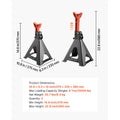 SucceBuy Jack Stands 3 Ton/6 Ton Capacity Heavy Duty Steel Jack Auto Stands with Locking for Lifting SUV Pickup Car and UTV/ATV
Item Model Number: HM3141B/HM3141C/HM6141C