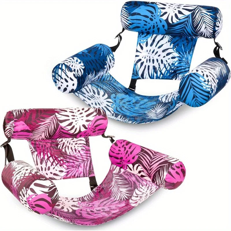 JOYFY 2 Packs Inflatable Pool Floats  Floating Lounge Chairs for Adult Floating Chair Summer Water Party