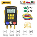 AUTOOL LM120+ Digital Refrigeration Pressure Gauge, Air Conditioning Temperature Detector, Multi-Function Vacuum Pressure Test Tool Kit