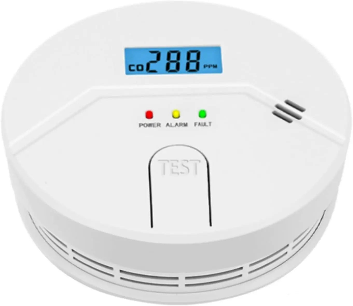 2-in-1 Smoke and Carbon Monoxide Detector, Easy Install with 3 AA Batteries for Home Safety