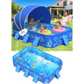 2026 Kiddie Pool with Canopy, Baby Swimming Pool for Toddler, Non-Inflatable, Foldable Pool for Babies, Portable Toddler Pool with Shade