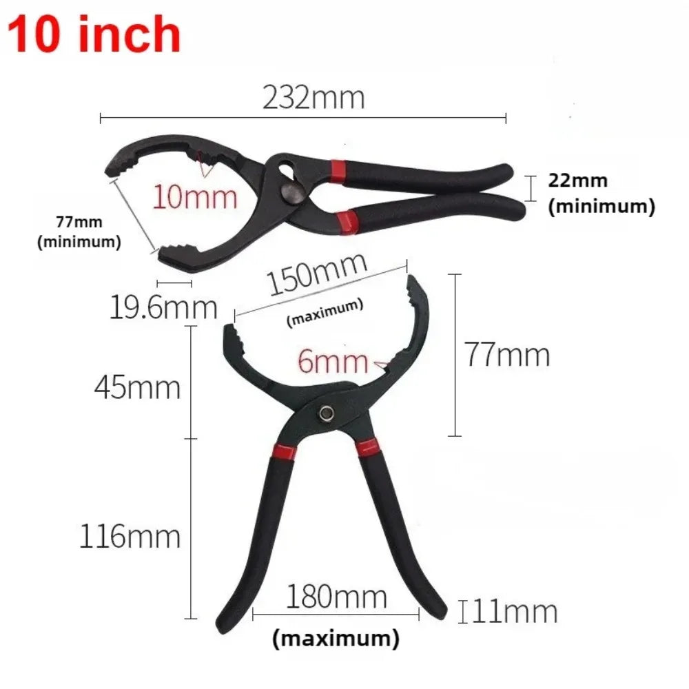 Car Oil Filter Pliers, Adjustable Clamp to Remove Oil Filter, Element Wrench for Car Repair