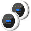 CHZHVAN 2 in 1 Smoke Detector Carbon Monoxide Detector,Smoke Alarm with Display 85dB Alarm  Fire Alarm for Kitchen,House