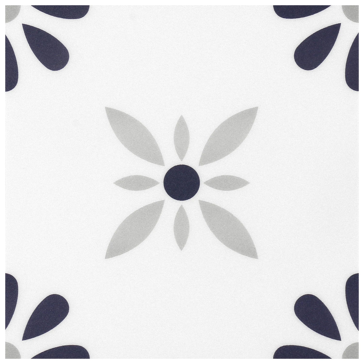 Self-Adhesive Vinyl Floor Tiles - 7.9x7.9 Inch (20x20cm) Grey 10-Pack (4.3 Sq. Ft) Waterproof, Non-Slip Tiles for Kitchen, Bathr