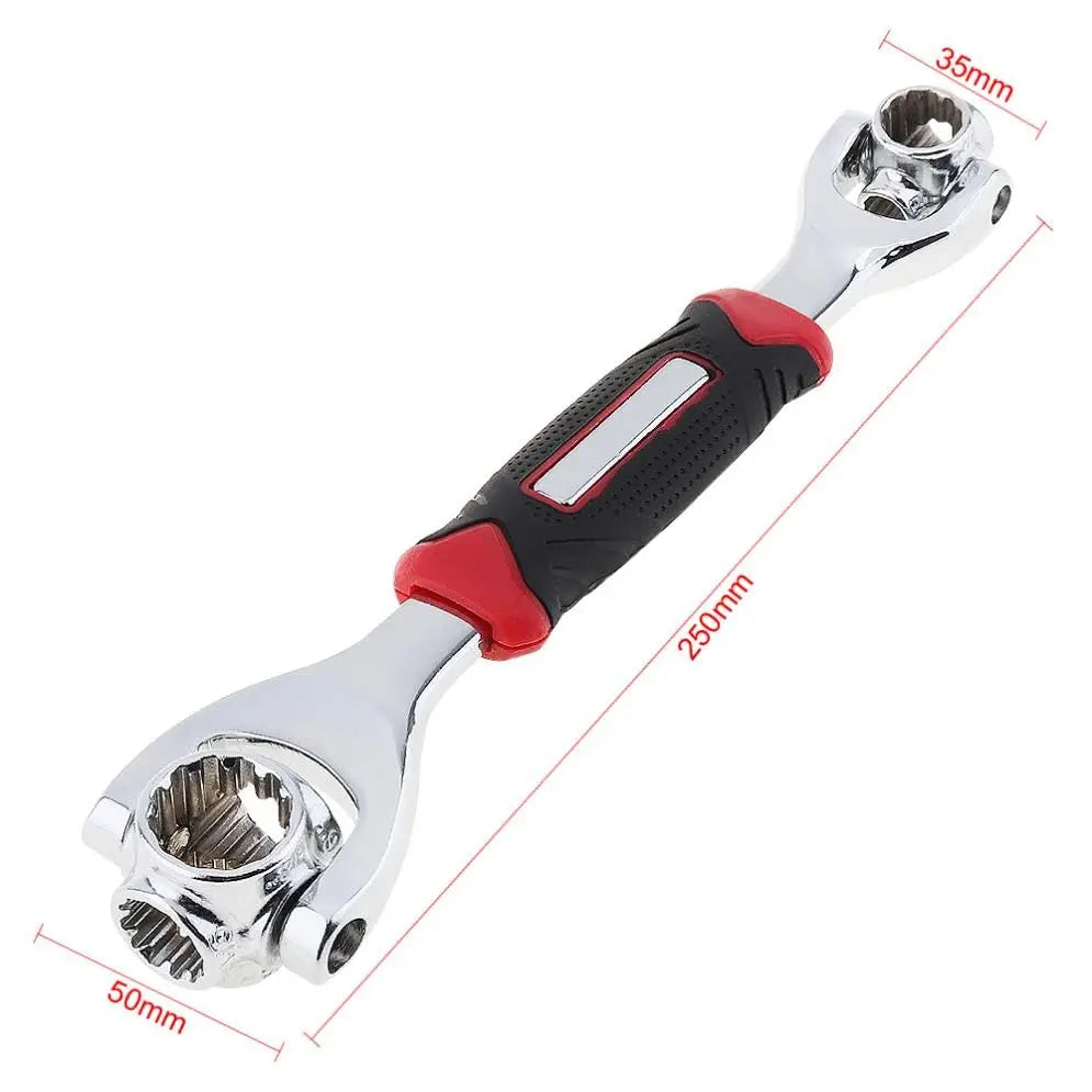 Universal Wrench 48 in 1 Socket Wrench, 360 Degree Rotating Head, Spanner Tool for Home Bicycle Car Repair