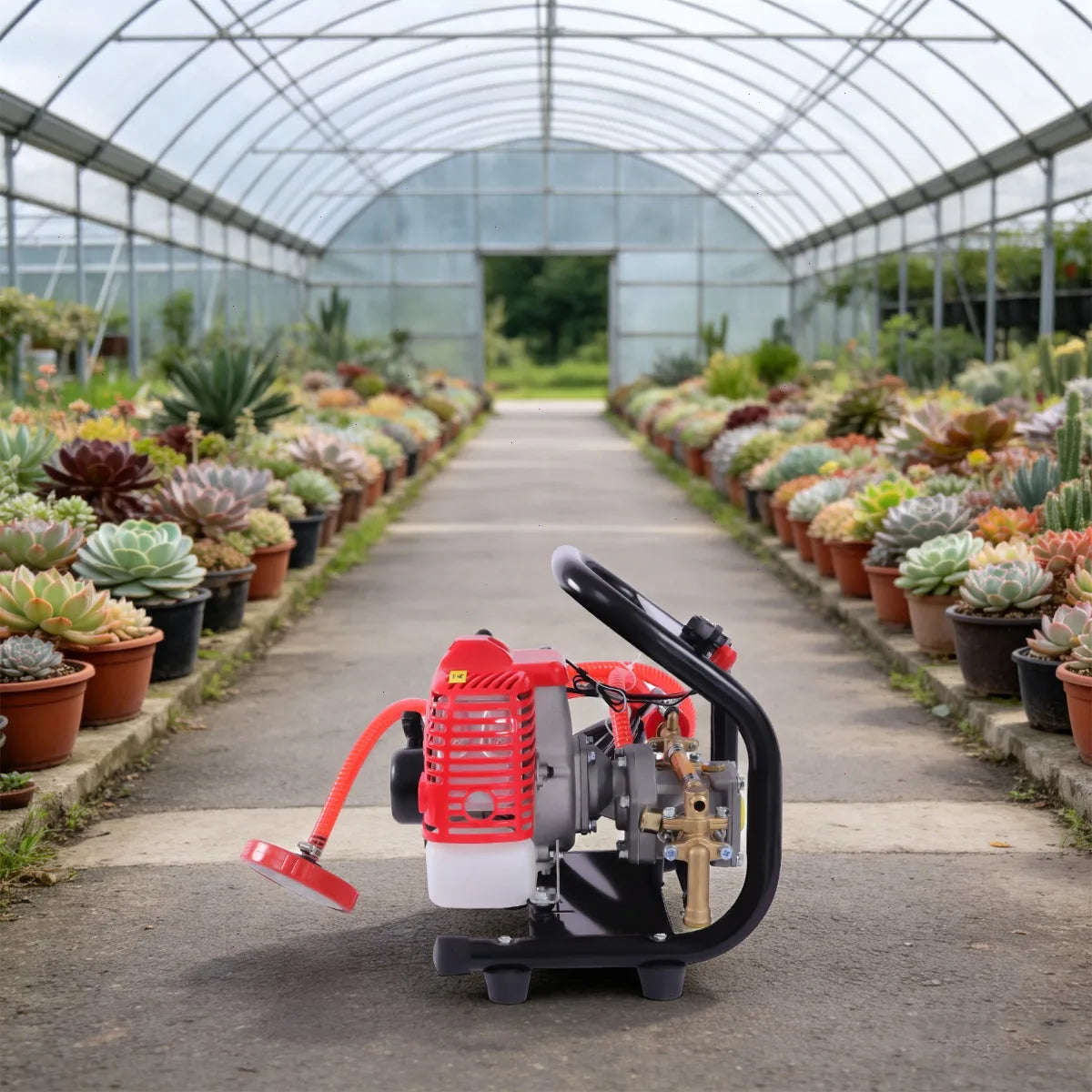Bymaocar High Pressure Sprayer, Portable Sprayers, Two-Stroke Engine, Garden Agricultural Spraying, Car Washing, Orchard, Adjustable Nozzle, Powerful Durable Performance, Easy Start Machine, Handheld
