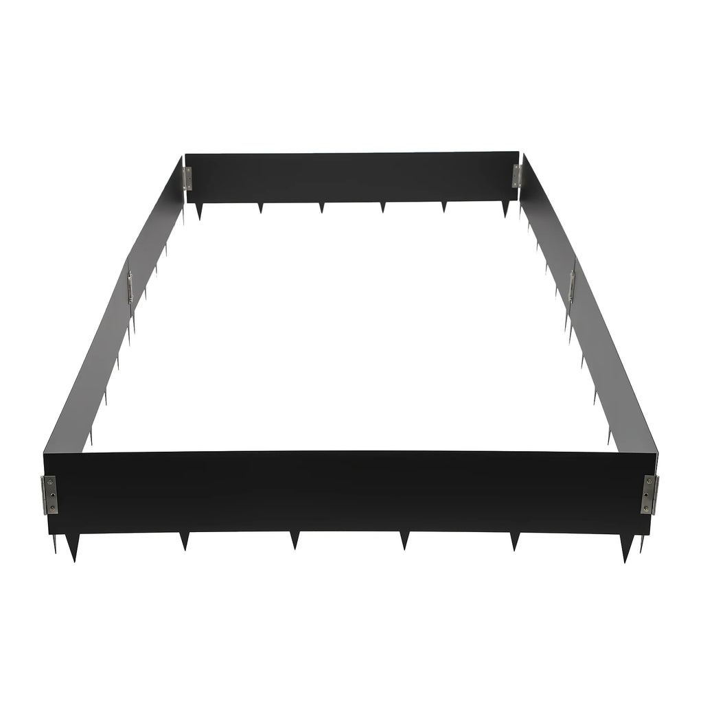 Bymoacar 6 Pack Garden Fence Lawn Barrier Steel Landscape, Garden Edging Durable Decorative Border for Garden Landscaping 40-inch x 8.46 inch