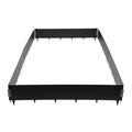 Bymoacar 6 Pack Garden Fence Lawn Barrier Steel Landscape, Garden Edging Durable Decorative Border for Garden Landscaping 40-inch x 8.46 inch