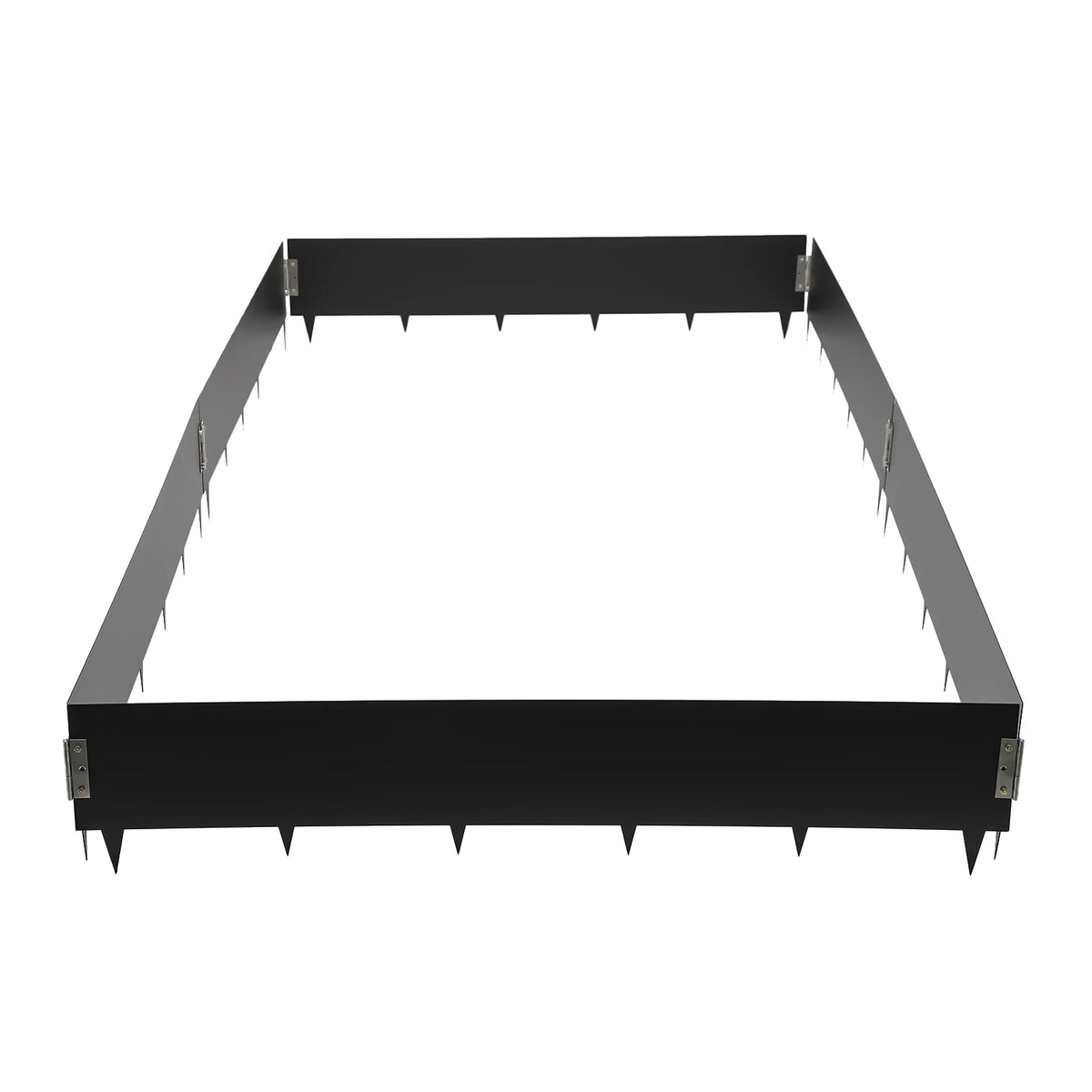 Bymoacar 6 Pack Garden Fence Lawn Barrier Steel Landscape, Garden Edging Durable Decorative Border for Garden Landscaping 40-inch x 8.46 inch