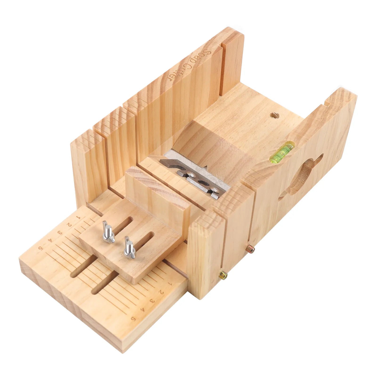 Pro Soap Making Kit, For Handmade Candles & Cakes, Adjustable Wooden Cutter, Slicer, Mold, Tools
