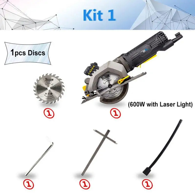 NEWONE 600W/705W Electric Power Tool Electric Mini Circular Saw With Laser Multi-Function Saw, DIY Tool