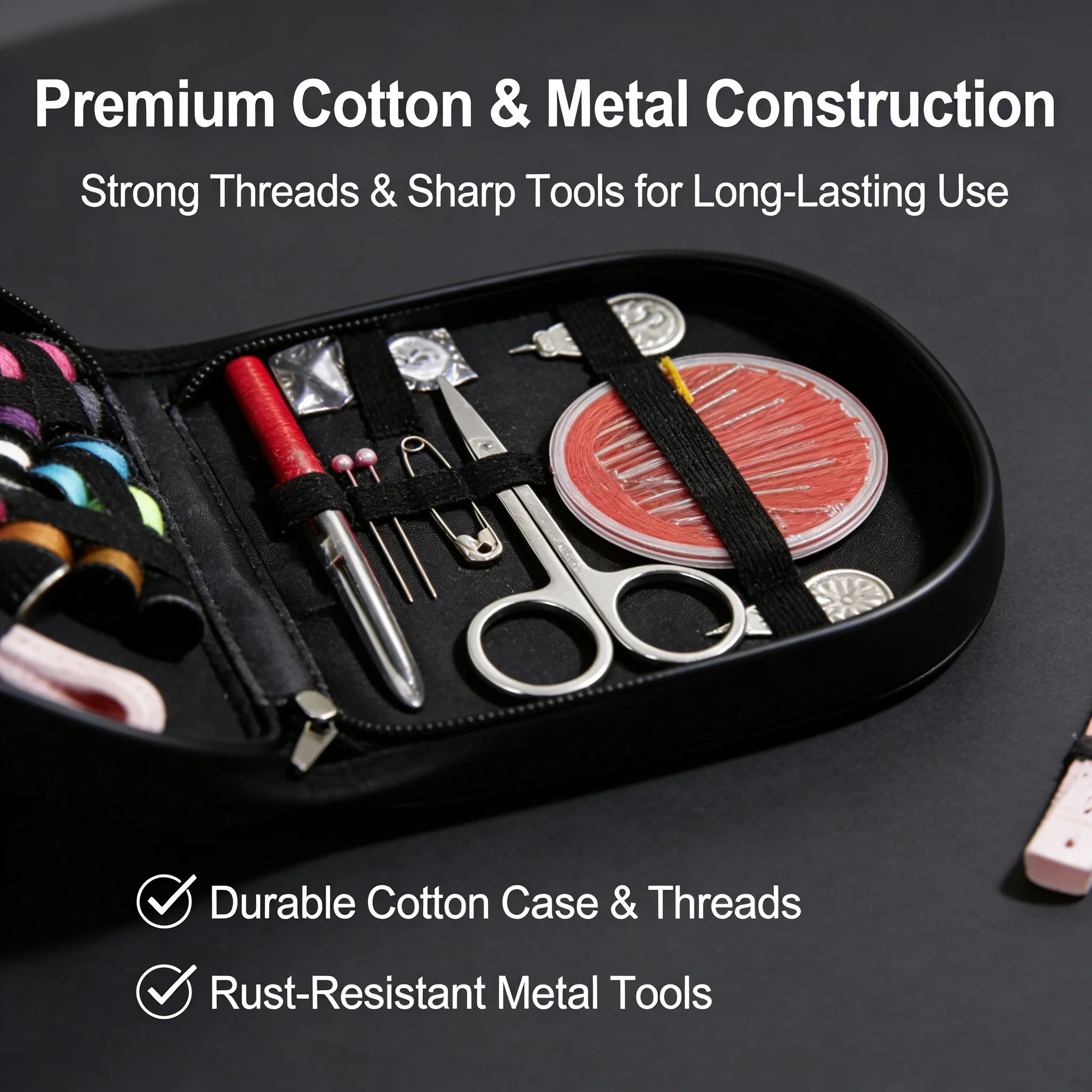 All-Purpose Sewing Kit, Small Portable Design, Home Travel Car, Full Accessories For Quick Repairs