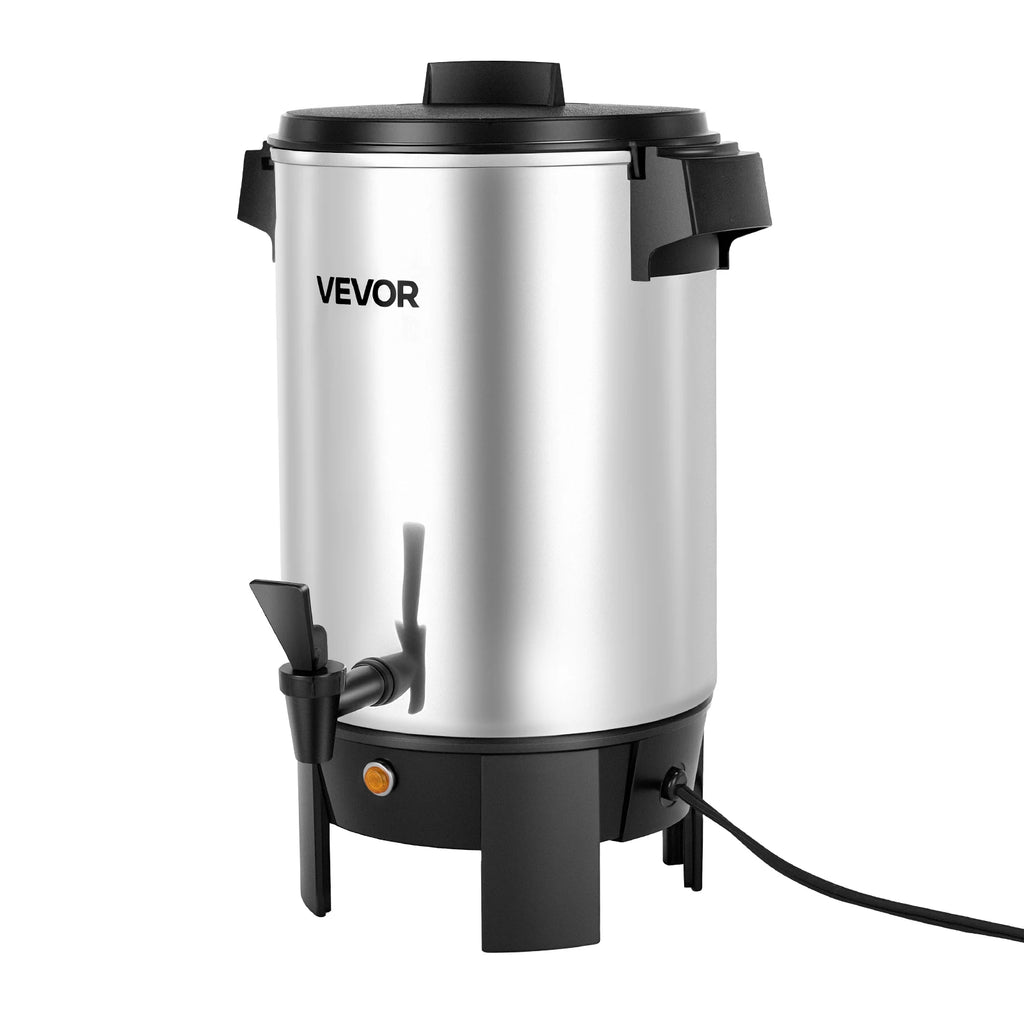 SucceBuy Commercial Coffee 30/42/60/100 Cups Urn Hot Beverage Dispenser with Dripless Faucet Quick-Brewing Coffee Maker